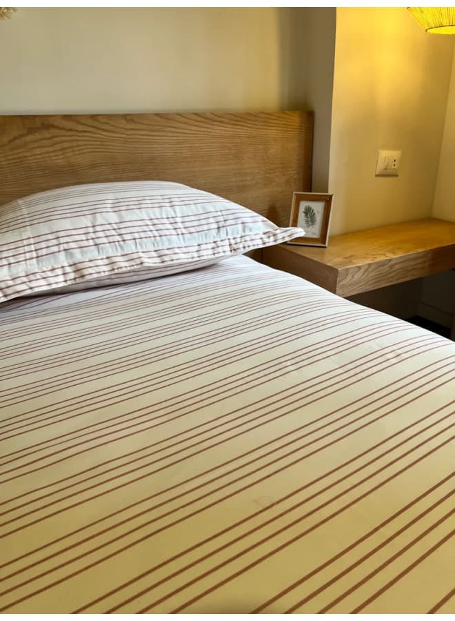 Bcomfort CASHMERE RIBBED Printed Cotton Fitted Bedsheet Set - Image 3